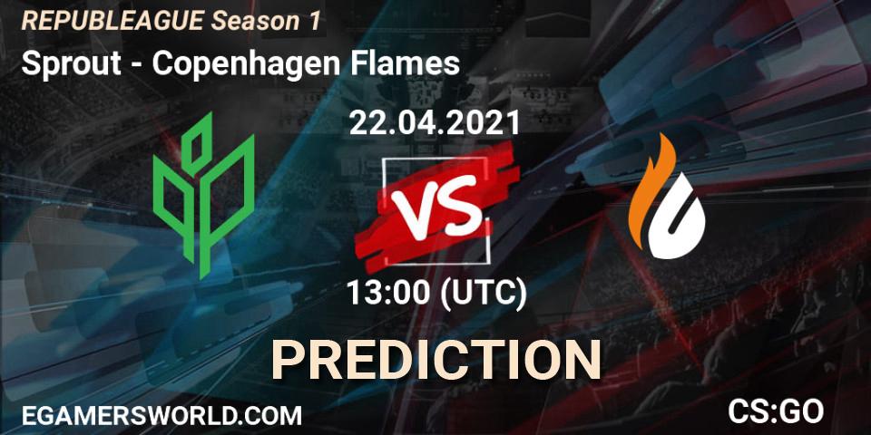 Sprout vs Copenhagen Flames: Match Prediction. 22.04.21, CS2 (CS:GO), REPUBLEAGUE Season 1