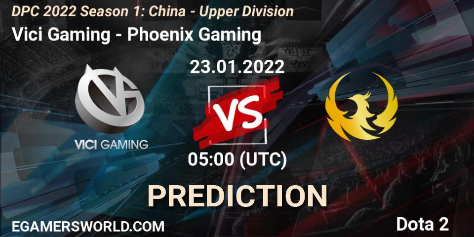 Vici Gaming vs Phoenix Gaming: Match Prediction. 23.01.22, Dota 2, DPC 2022 Season 1: China - Upper Division