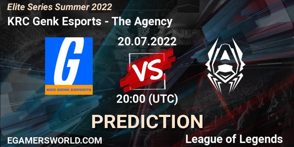 KRC Genk Esports vs The Agency: Match Prediction. 20.07.22, LoL, Elite Series Summer 2022