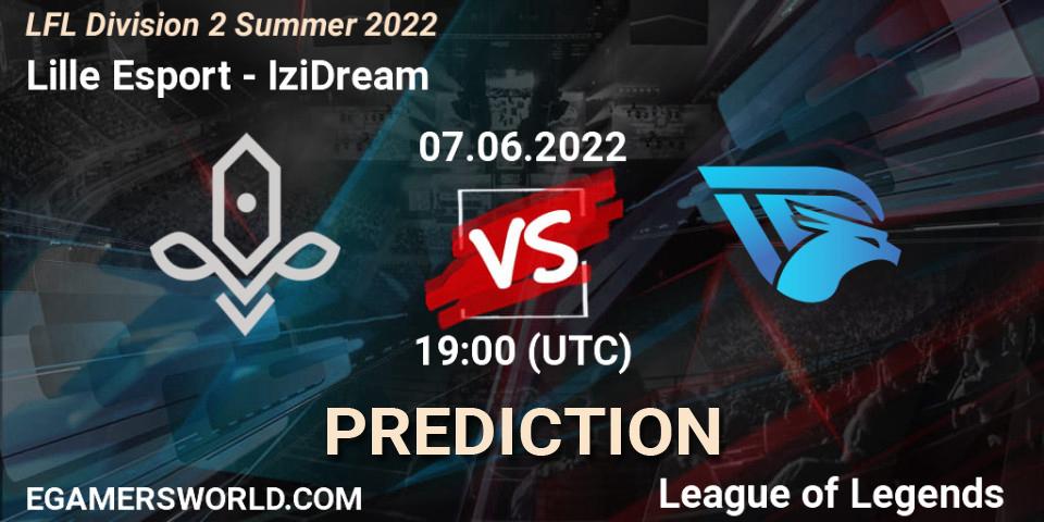 Lille Esport vs IziDream: Match Prediction. 07.06.2022 at 19:00, LoL, LFL Division 2 Summer 2022
