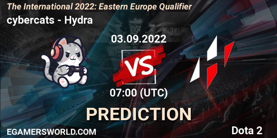 cybercats vs Hydra: Match Prediction. 03.09.22, Dota 2, The International 2022: Eastern Europe Qualifier
