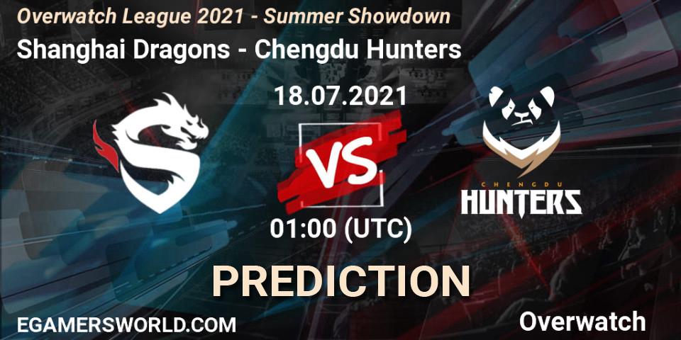Shanghai Dragons vs Chengdu Hunters: Match Prediction. 18.07.2021 at 01:00, Overwatch, Overwatch League 2021 - Summer Showdown