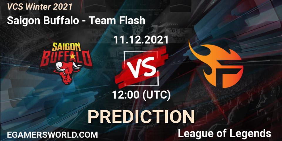 Saigon Buffalo vs Team Flash: Match Prediction. 11.12.2021 at 12:00, LoL, VCS Winter 2021