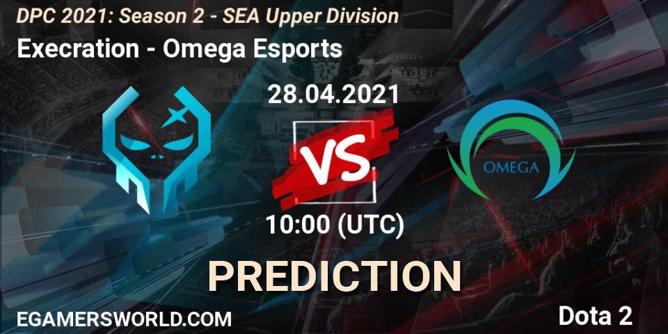 Execration vs Omega Esports: Match Prediction. 28.04.2021 at 10:21, Dota 2, DPC 2021: Season 2 - SEA Upper Division