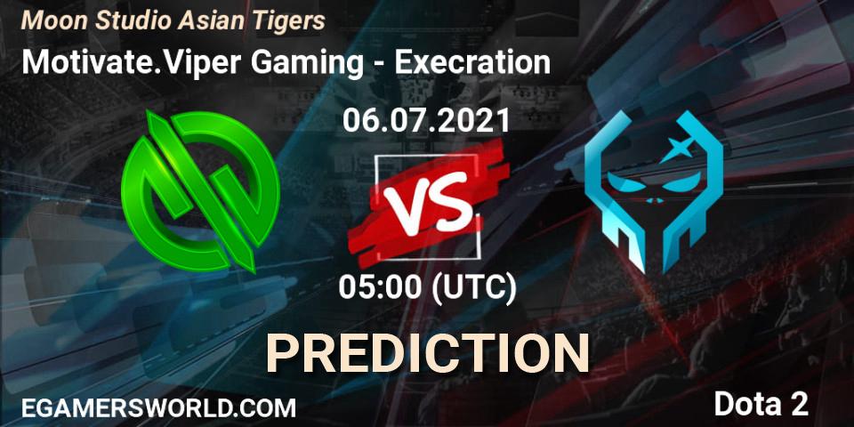 Motivate.Viper Gaming vs Execration: Match Prediction. 06.07.21, Dota 2, Moon Studio Asian Tigers