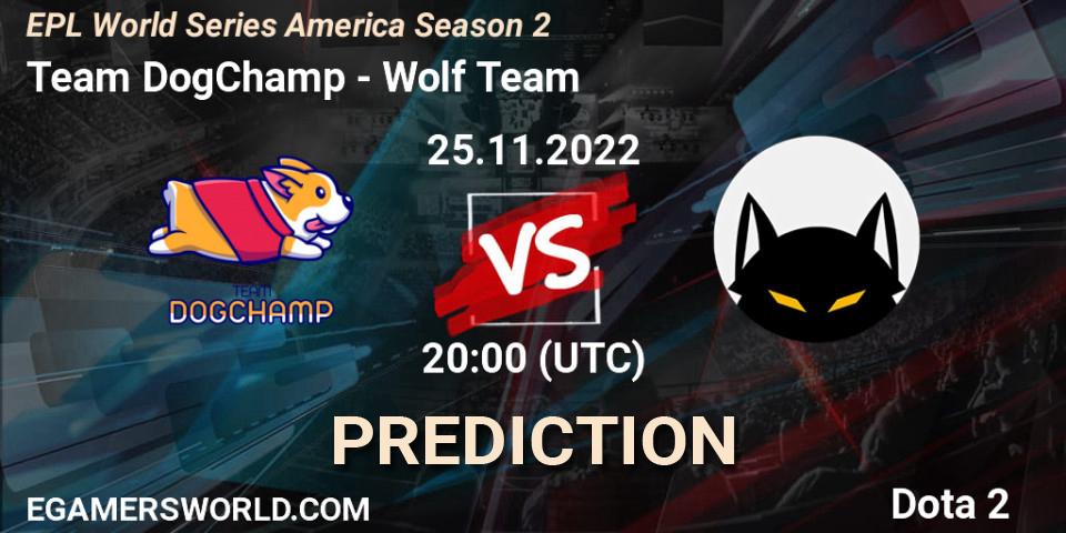 Team DogChamp vs Brazil: Match Prediction. 25.11.22, Dota 2, EPL World Series America Season 2