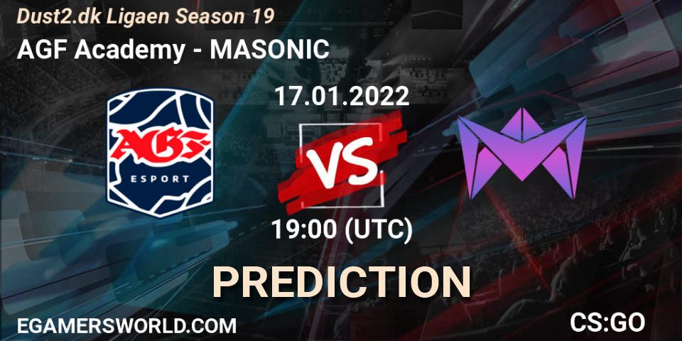 AGF Academy vs MASONIC: Match Prediction. 17.01.2022 at 19:00, Counter-Strike (CS2), Dust2.dk Ligaen Season 19