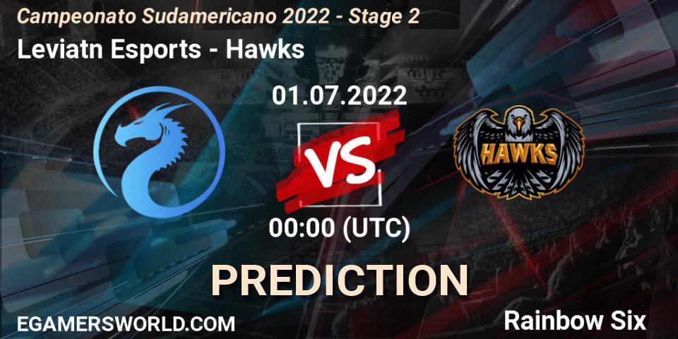 Leviatán Esports vs Hawks: Match Prediction. 01.07.2022 at 00:00, Rainbow Six, Campeonato Sudamericano 2022 - Stage 2