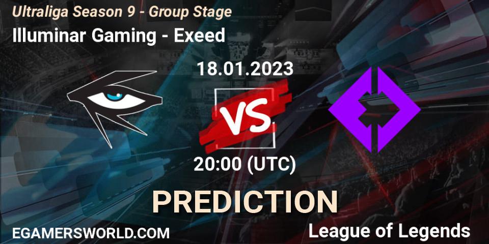 Illuminar Gaming vs Exeed: Match Prediction. 18.01.2023 at 20:00, LoL, Ultraliga Season 9 - Group Stage