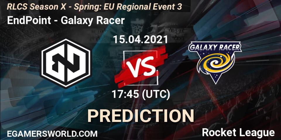 EndPoint vs Galaxy Racer: Match Prediction. 15.04.2021 at 17:45, Rocket League, RLCS Season X - Spring: EU Regional Event 3