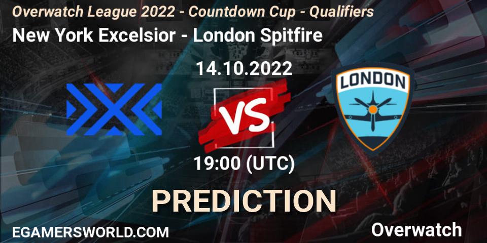 New York Excelsior vs London Spitfire: Match Prediction. 14.10.2022 at 19:00, Overwatch, Overwatch League 2022 - Countdown Cup - Qualifiers