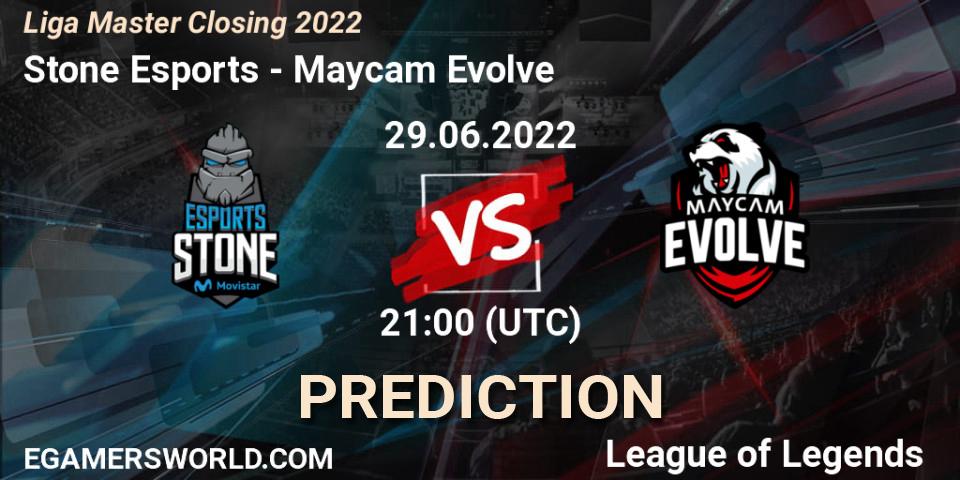 Stone Esports vs Maycam Evolve: Match Prediction. 29.06.22, LoL, Liga Master Closing 2022