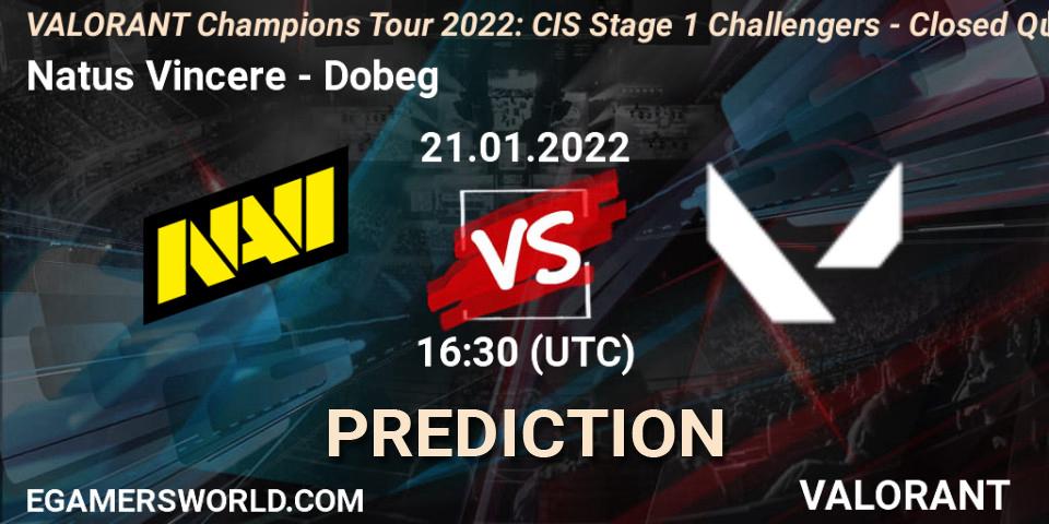 Natus Vincere vs Dobeg: Match Prediction. 21.01.2022 at 16:30, VALORANT, VCT 2022: CIS Stage 1 Challengers - Closed Qualifier 2