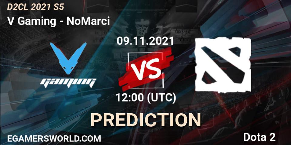 V Gaming vs NoMarci: Match Prediction. 09.11.2021 at 12:28, Dota 2, Dota 2 Champions League 2021 Season 5
