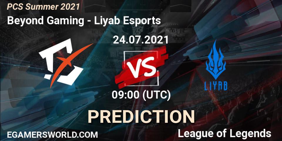 Beyond Gaming vs Liyab Esports: Match Prediction. 24.07.2021 at 09:00, LoL, PCS Summer 2021