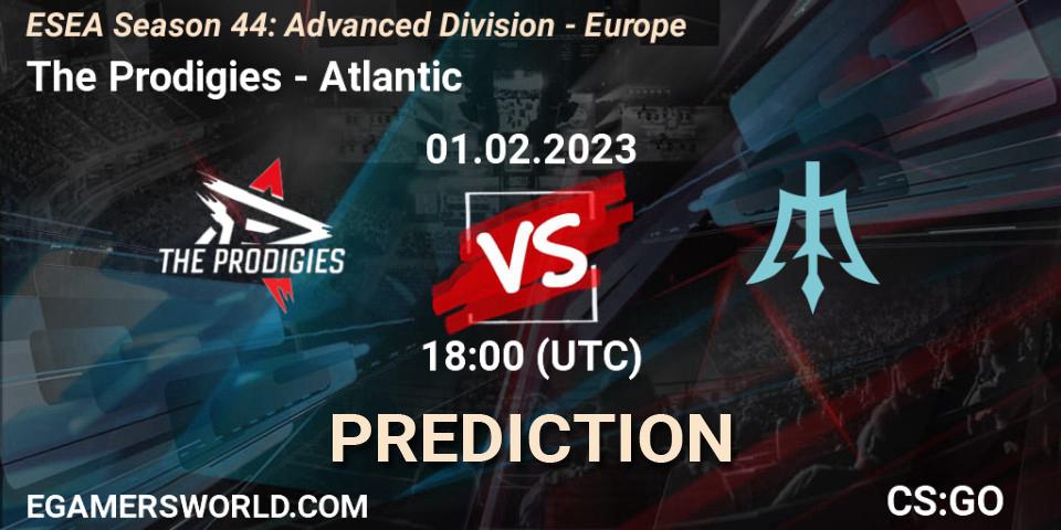 The Prodigies vs Atlantic: Match Prediction. 01.02.23, CS2 (CS:GO), ESEA Season 44: Advanced Division - Europe