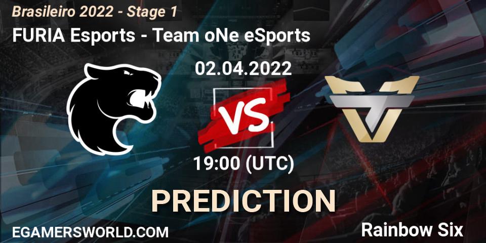 FURIA Esports vs Team oNe eSports: Match Prediction. 02.04.2022 at 19:00, Rainbow Six, Brasileirão 2022 - Stage 1