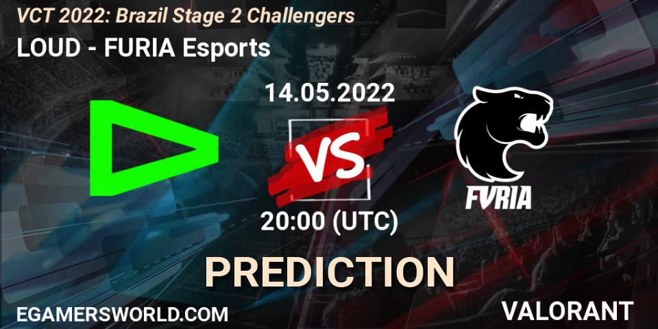 LOUD vs FURIA Esports: Match Prediction. 14.05.22, VALORANT, VCT 2022: Brazil Stage 2 Challengers
