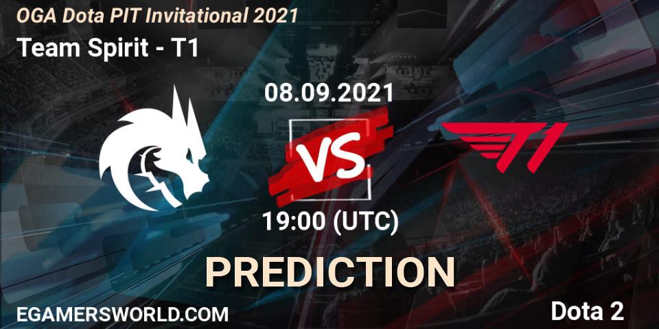 Team Spirit vs T1: Match Prediction. 08.09.2021 at 17:26, Dota 2, OGA Dota PIT Invitational 2021