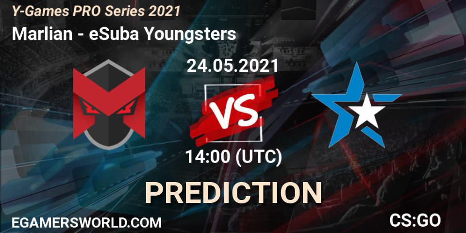 ex-Marlian vs eSuba Youngsters: Match Prediction. 24.05.2021 at 14:00, Counter-Strike (CS2), Y-Games PRO Series 2021