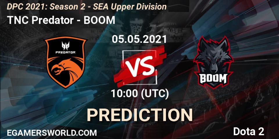 TNC Predator vs BOOM: Match Prediction. 05.05.21, Dota 2, DPC 2021: Season 2 - SEA Upper Division