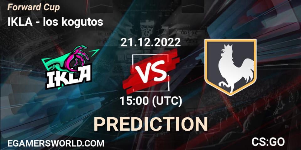 IKLA vs los kogutos: Match Prediction. 21.12.22, CS2 (CS:GO), Forward Cup