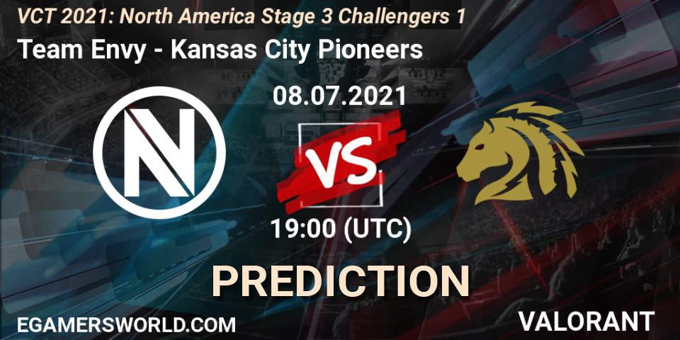 Team Envy vs Kansas City Pioneers: Match Prediction. 08.07.2021 at 19:00, VALORANT, VCT 2021: North America Stage 3 Challengers 1
