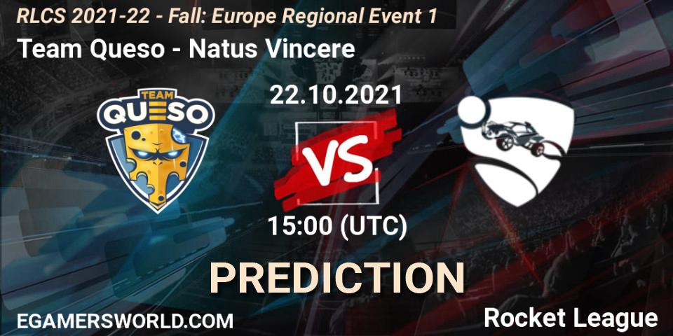 Team Queso vs Natus Vincere: Match Prediction. 22.10.2021 at 15:00, Rocket League, RLCS 2021-22 - Fall: Europe Regional Event 1