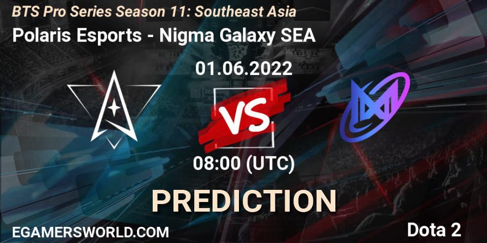 Polaris Esports vs Nigma Galaxy SEA: Match Prediction. 01.06.2022 at 08:01, Dota 2, BTS Pro Series Season 11: Southeast Asia