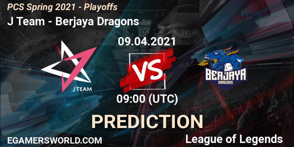 J Team vs Berjaya Dragons: Match Prediction. 09.04.2021 at 09:00, LoL, PCS Spring 2021 - Playoffs