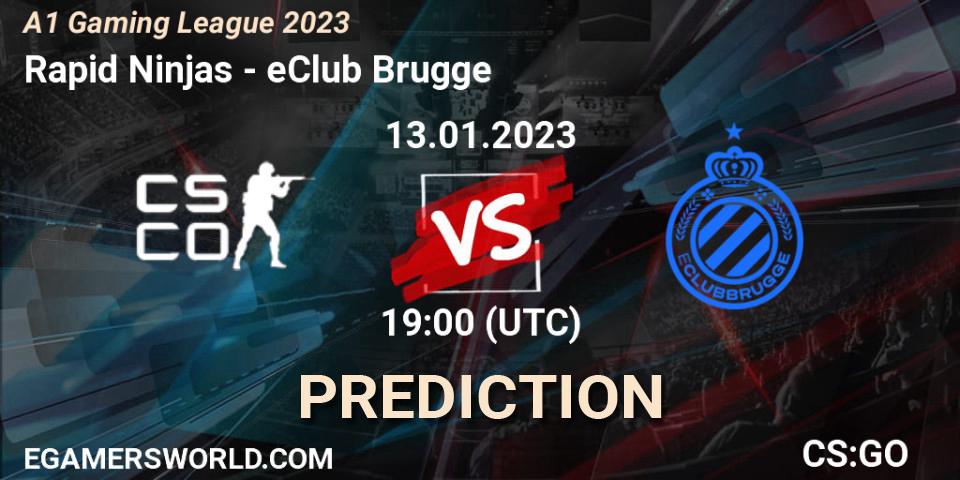 Rapid Ninjas vs eClub Brugge: Match Prediction. 13.01.23, CS2 (CS:GO), A1 Gaming League 2023
