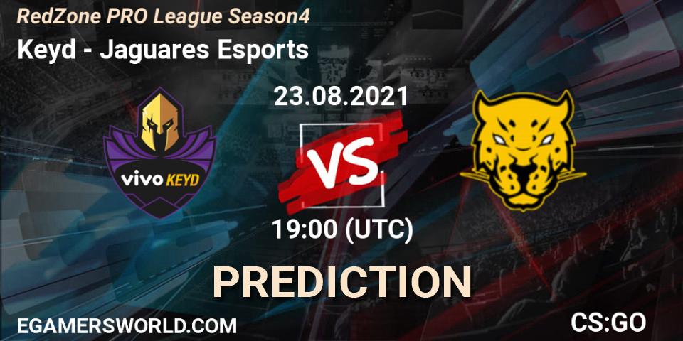 Keyd vs Jaguares Esports: Match Prediction. 23.08.2021 at 19:00, Counter-Strike (CS2), RedZone PRO League Season 4