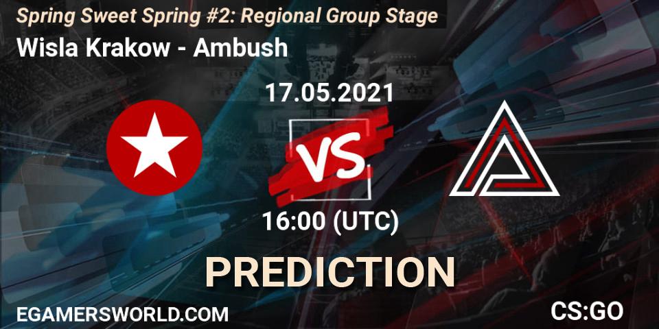 Wisla Krakow vs Ambush: Match Prediction. 17.05.2021 at 16:00, Counter-Strike (CS2), Spring Sweet Spring #2: Regional Group Stage