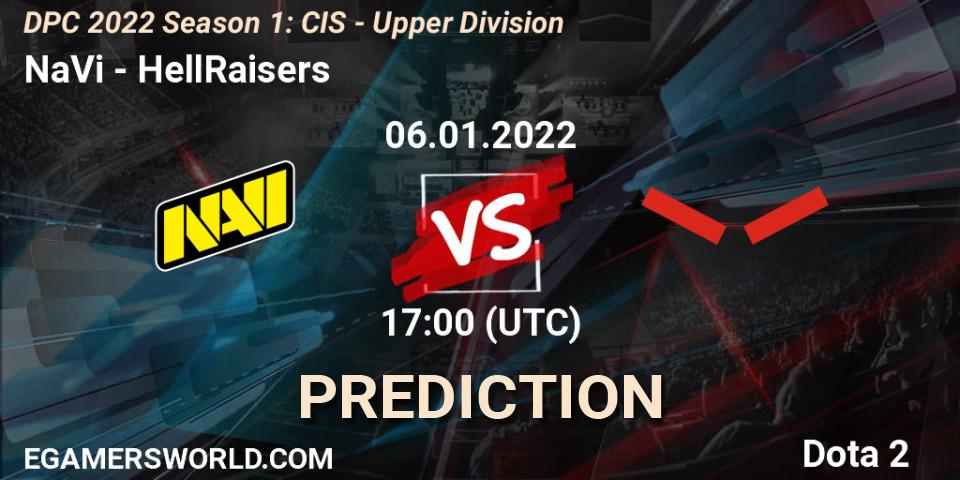 NaVi vs HellRaisers: Match Prediction. 06.01.2022 at 17:11, Dota 2, DPC 2022 Season 1: CIS - Upper Division