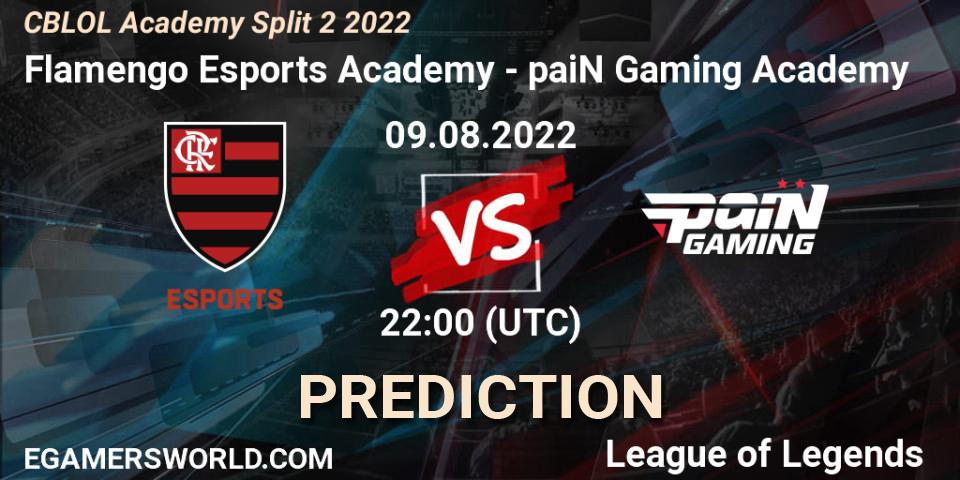 Flamengo Esports Academy vs paiN Gaming Academy: Match Prediction. 09.08.2022 at 22:00, LoL, CBLOL Academy Split 2 2022