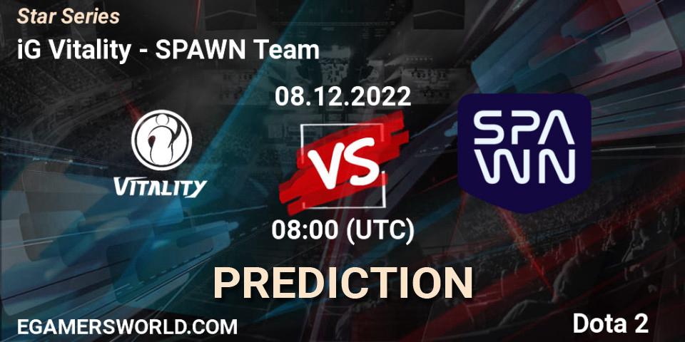 iG Vitality vs SPAWN Team: Match Prediction. 08.12.22, Dota 2, Star Series