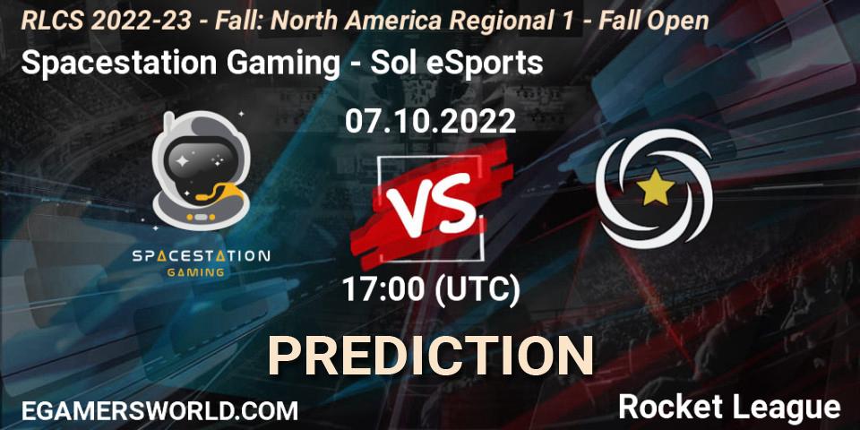 Spacestation Gaming vs Sol eSports: Match Prediction. 07.10.2022 at 17:00, Rocket League, RLCS 2022-23 - Fall: North America Regional 1 - Fall Open