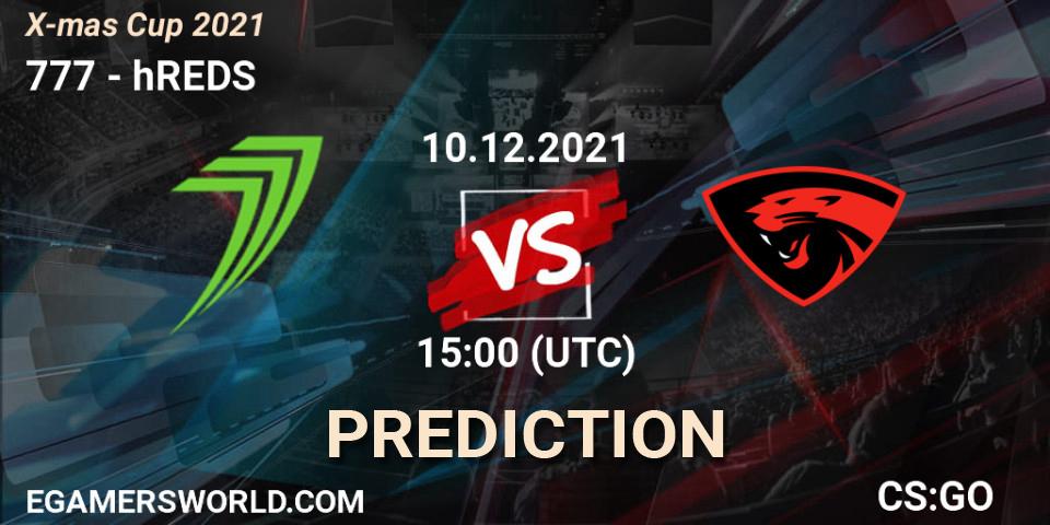 777 vs hREDS: Match Prediction. 10.12.2021 at 15:00, Counter-Strike (CS2), SWSG X-mas Cup