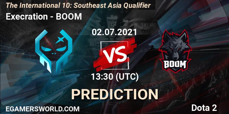 Execration vs BOOM: Match Prediction. 02.07.2021 at 14:49, Dota 2, The International 10: Southeast Asia Qualifier