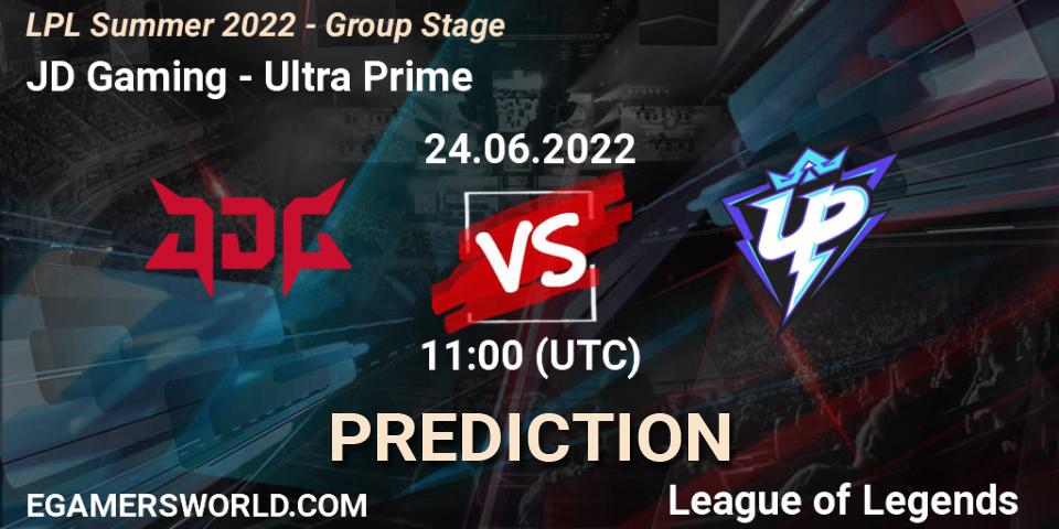 JD Gaming vs Ultra Prime: Match Prediction. 24.06.2022 at 12:00, LoL, LPL Summer 2022 - Group Stage