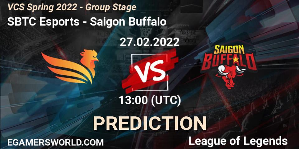 SBTC Esports vs Saigon Buffalo: Match Prediction. 27.02.22, LoL, VCS Spring 2022 - Group Stage 