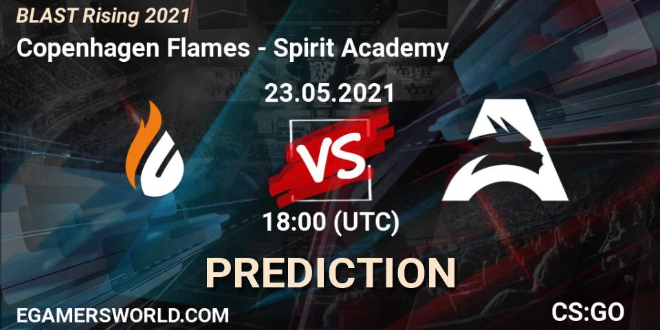 Copenhagen Flames vs Spirit Academy: Match Prediction. 23.05.2021 at 18:00, Counter-Strike (CS2), BLAST Rising 2021