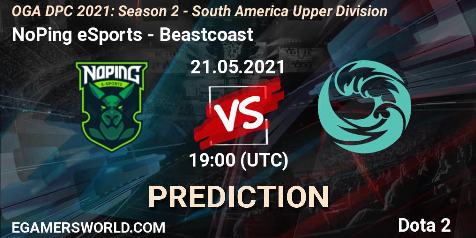 NoPing eSports vs Beastcoast: Match Prediction. 21.05.2021 at 19:01, Dota 2, OGA DPC 2021: Season 2 - South America Upper Division
