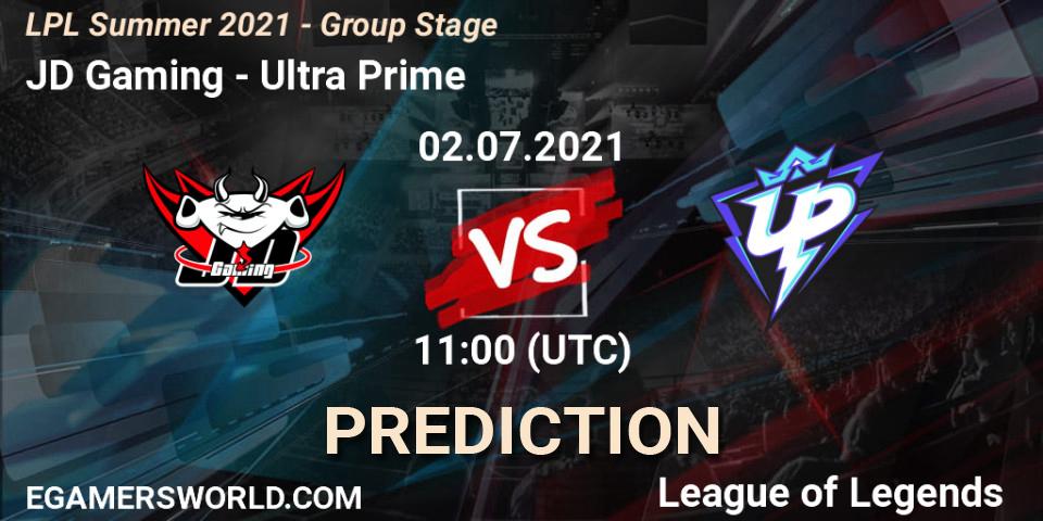 JD Gaming vs Ultra Prime: Match Prediction. 02.07.2021 at 11:00, LoL, LPL Summer 2021 - Group Stage