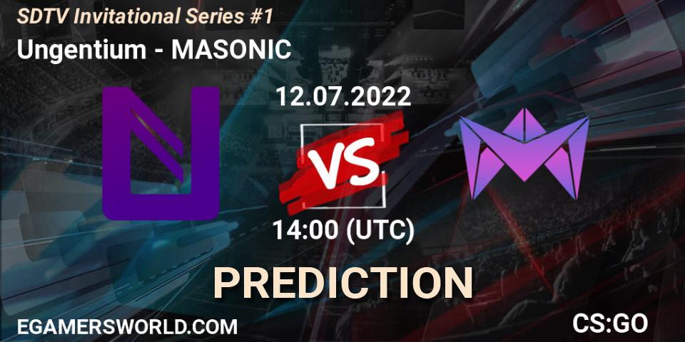 Ungentium vs MASONIC: Match Prediction. 12.07.22, CS2 (CS:GO), SDTV Invitational Series #1
