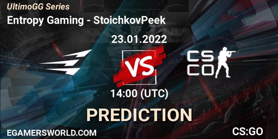 Entropy Gaming vs StoichkovPeek: Match Prediction. 23.01.2022 at 14:00, Counter-Strike (CS2), UltimoGG Series
