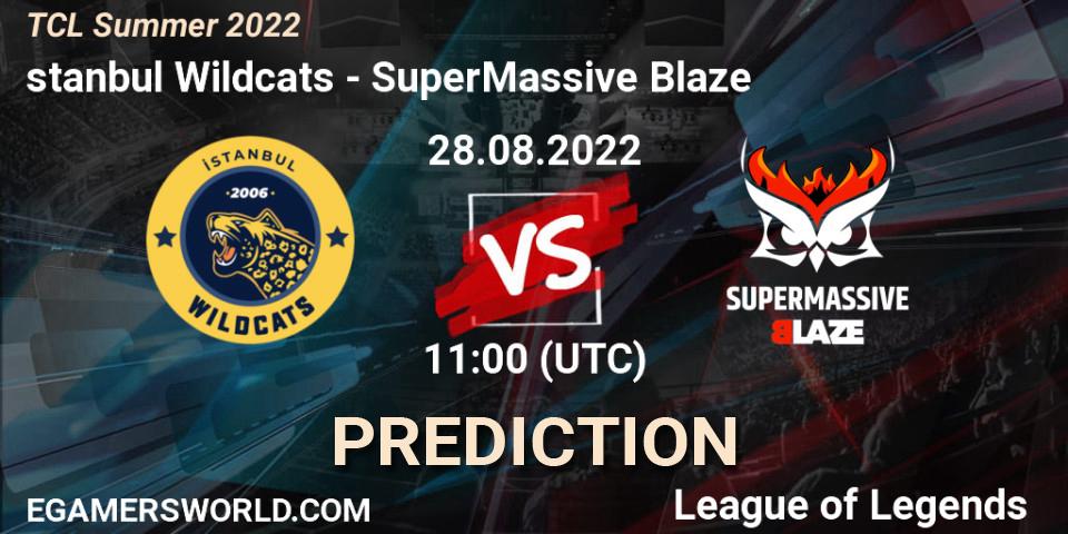 İstanbul Wildcats vs SuperMassive Blaze: Match Prediction. 28.08.22, LoL, TCL Summer 2022
