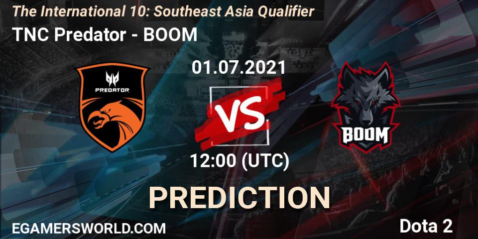 TNC Predator vs BOOM: Match Prediction. 01.07.2021 at 12:02, Dota 2, The International 10: Southeast Asia Qualifier