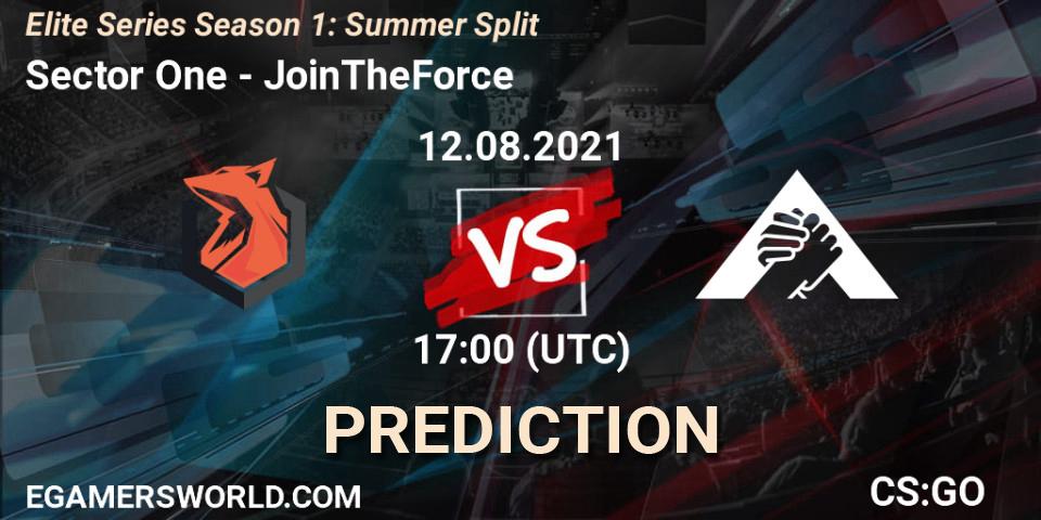 Sector One vs JoinTheForce: Match Prediction. 12.08.2021 at 17:00, Counter-Strike (CS2), Elite Series Season 1: Summer Split
