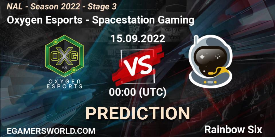 Oxygen Esports vs Spacestation Gaming: Match Prediction. 15.09.2022 at 00:00, Rainbow Six, NAL - Season 2022 - Stage 3